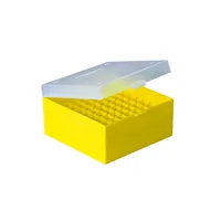Cryo Boxes, PP, black, grid 9 x 9, 133 x 133 x 75 mm